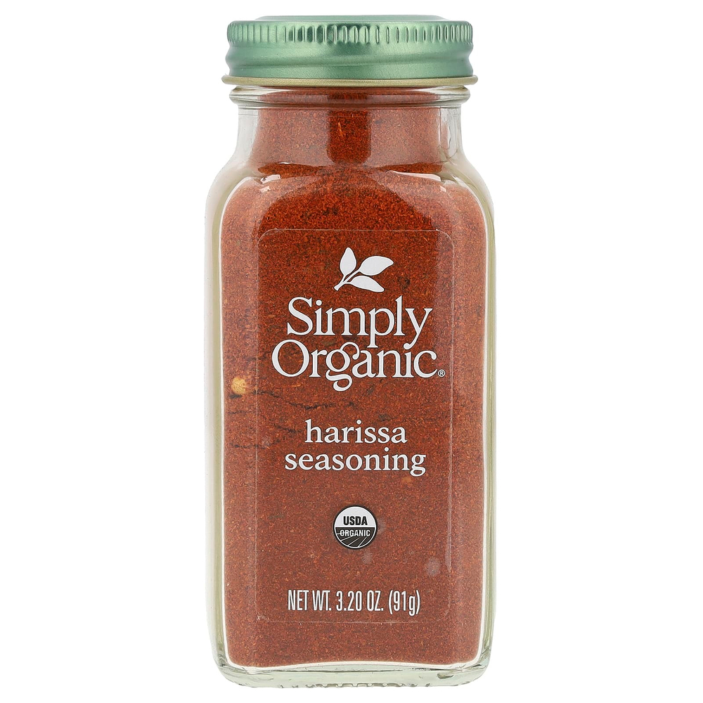 Simply Organic, приправа харисса, 91 г (3,20 унции)