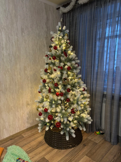 Ель Искусственная Царь елка Алиса бело-голубая 190 см