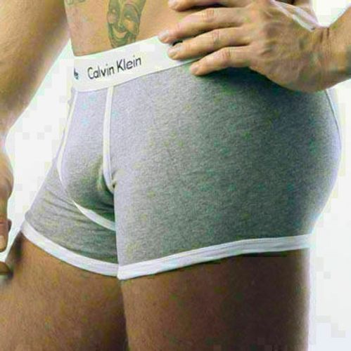 Мужские трусы боксеры Calvin Klein 365 Grey White