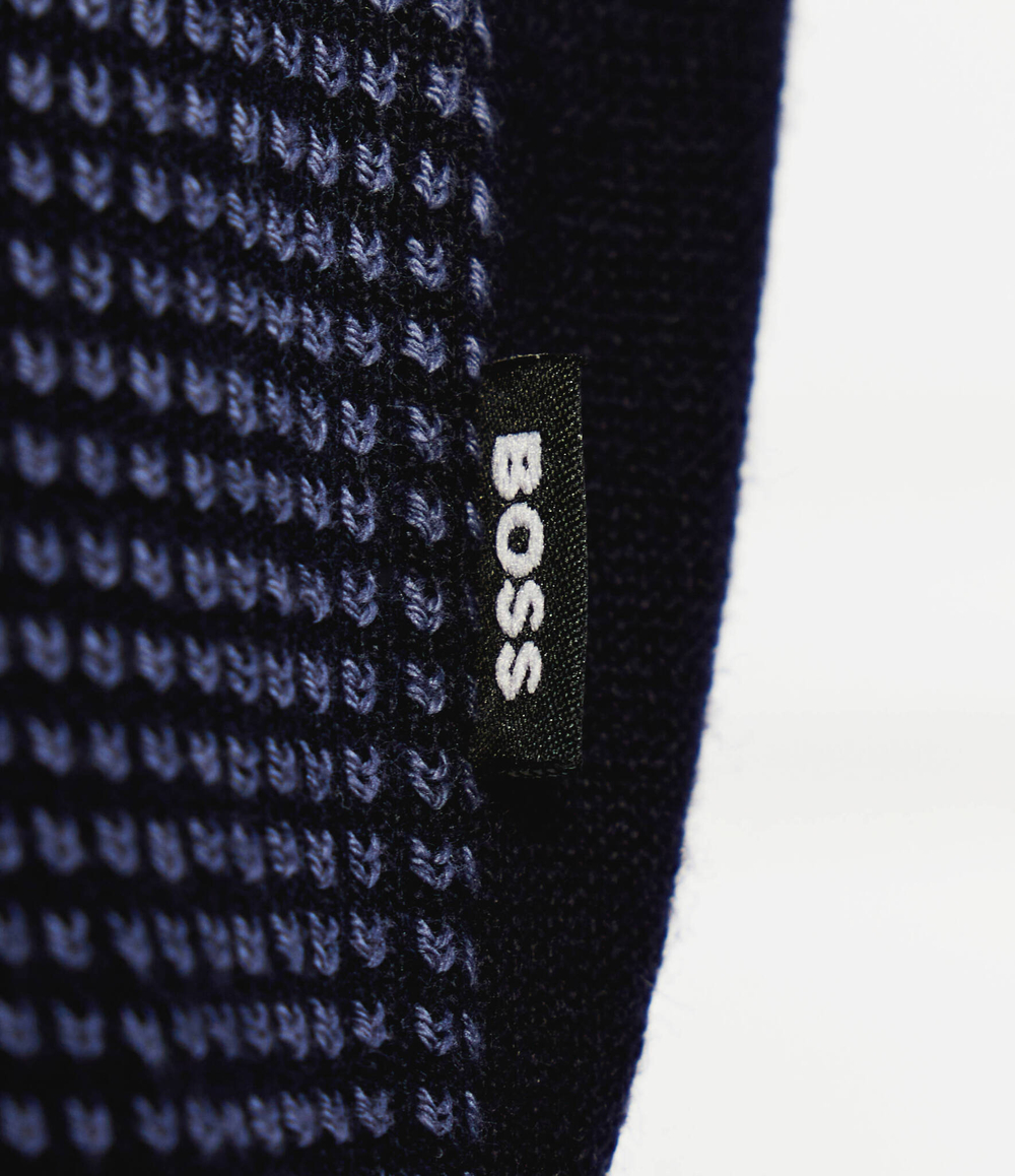 Хлопковый свитер h-dambino BOSS BLACK - темно-синий(50519590)