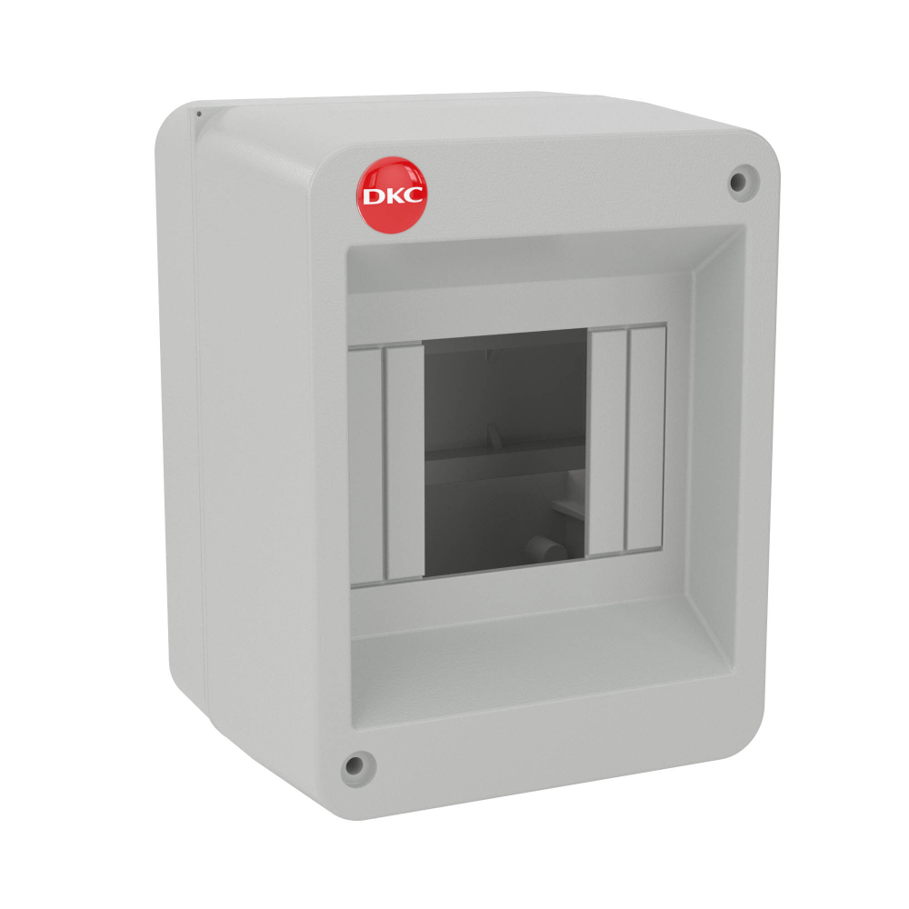 Щиток настенный, ral 7035, без крышки, 4мод.