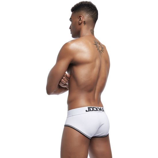 Мужские трусы брифы белые JOCKMAIL JM2059-1