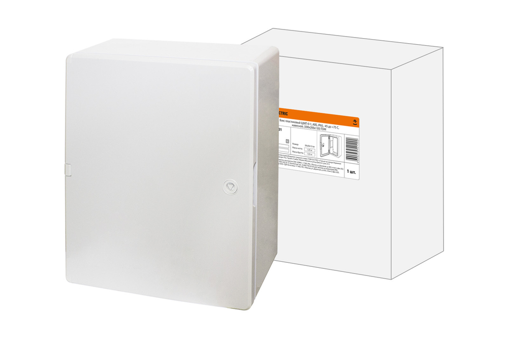Бокс пластиковый ЩМП-0-1, ABS, IP65, -45 до +75 С, навесной, (300x200x130) TDM SQ0932-0101