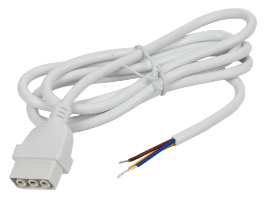 PRO Кабель питания 1,5м белый для PRO светильника светодиодного линейного 1020 и 1022 IEK