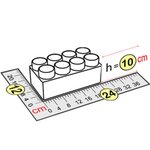 Элемент 24x12x10 см для конструктора 10"