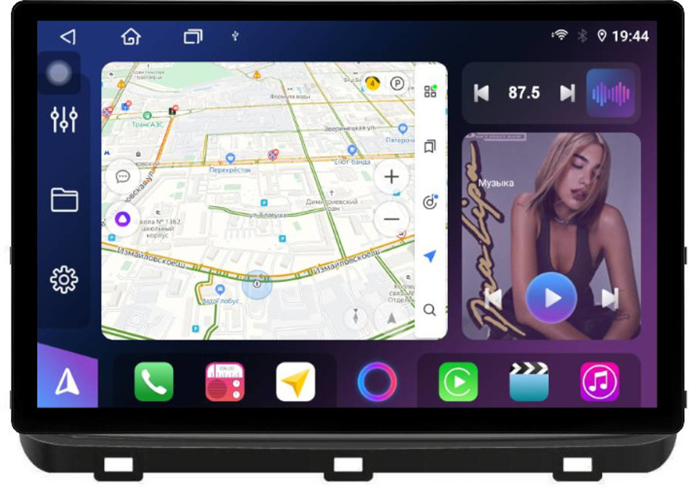 Магнитола для KIA Ceed 3 2021+ - FarCar BX877 монитор 13" 2K QLED на Android 13, TS10, 6+128, CarPlay, 4G SIM-слот