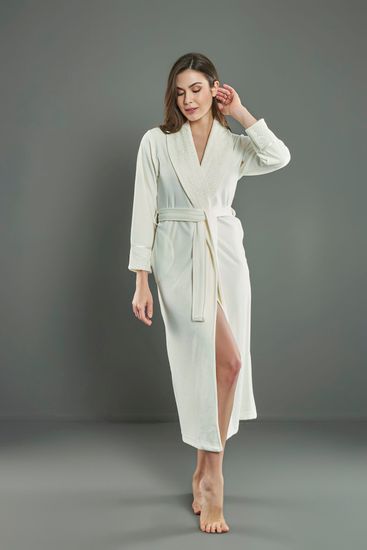 0511 Халат женский велюровый Nusa Niki Kadife с воротником