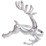 Набор колец для салфеток 6шт «Рождественский Олень» 4,5*6см, серебро