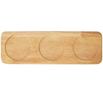 Набор из 3 чаш на деревянной подставке soft ripples, dual glazing, 200 мл