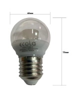Светодиодная LED лампа G45 7W E27 с линзой тёпл 5шт