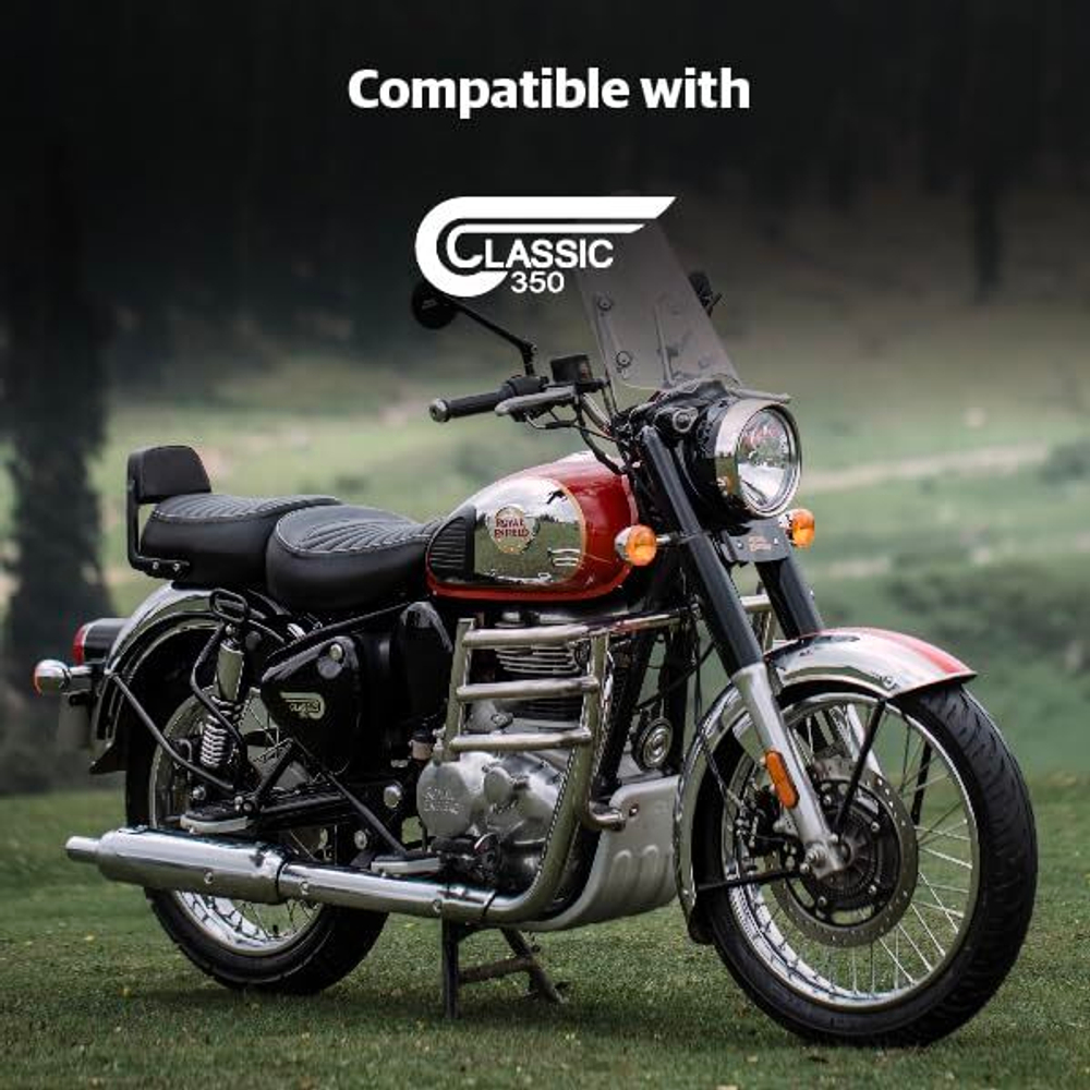 Подушка спинки пассажирского сиденья Royal Enfield, черного цвета, арт. KXA00097