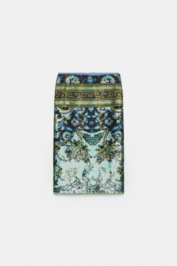 ZARA ЮБКА МИДИ С ПАЙЕТКАМИ — ZW COLLECTION LIMITED EDITION, РАЗНОЦВЕТНЫЙ