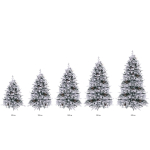 Елка «Заснеженная принцесса» 210 см, ПВХ, леска, резина с белым напылением (1230 веток)