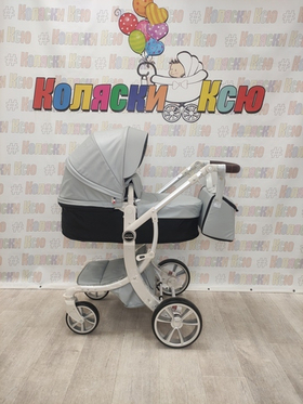 Коляска трансформер Farfello Aimile Pro молочный
