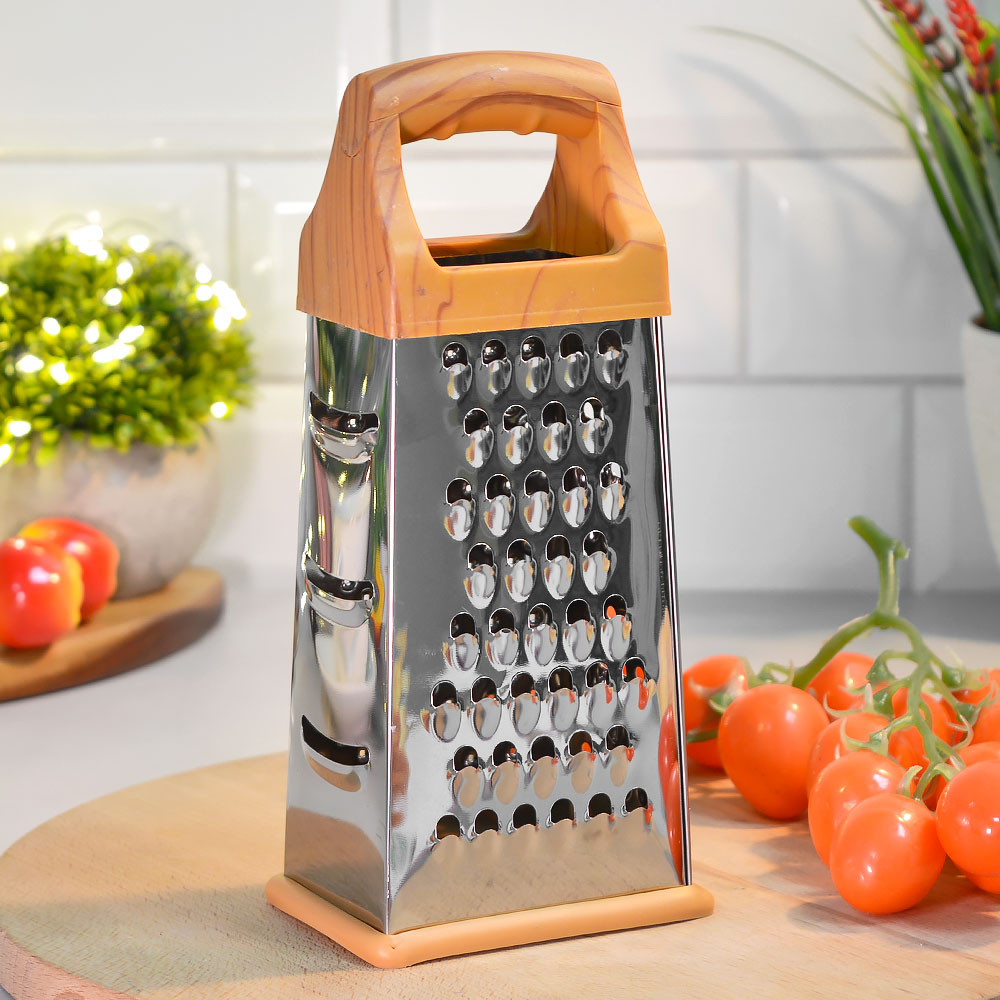 Терка 4-х гранная 20см, нерж