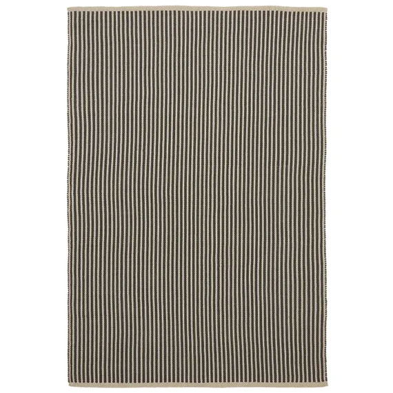 Ковер Satanca 230х160 см в бежевую и черную полоску из синтетики