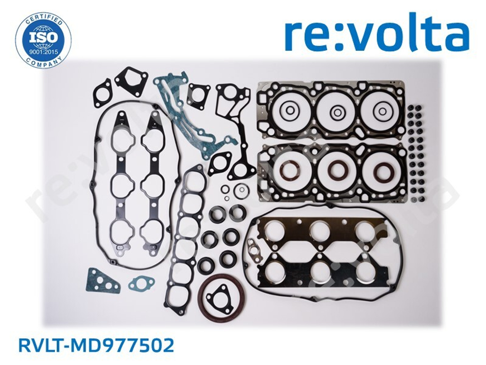 Набор прокладок двигателя полный Mitsubishi Pajero III / 6G74 / RVLT-MD977502