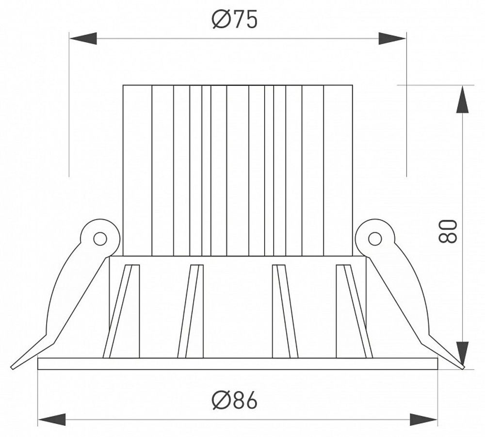 Встраиваемый светильник Arlight FOGGY 044628