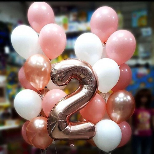 Композиция из шаров на День Рождения Девочке