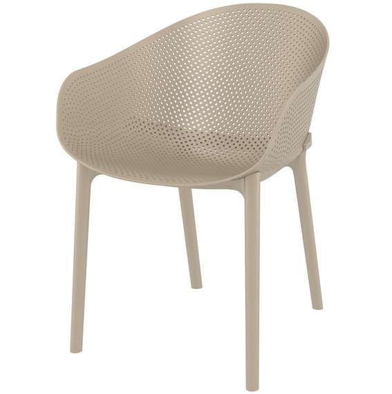 Бежевый пластиковый стул Sky | Siesta Contract | Турция