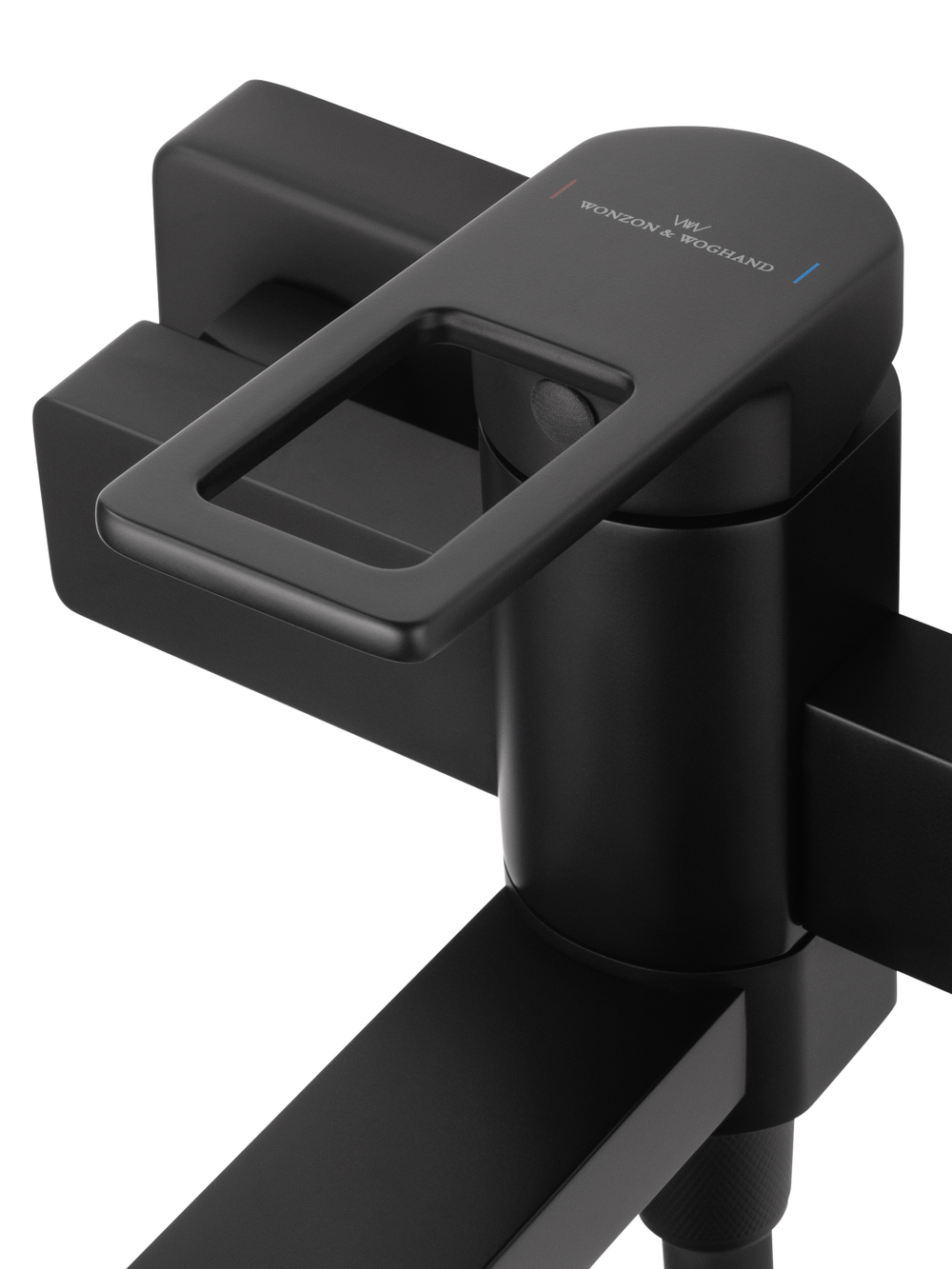 Смеситель для ванны с душем WONZON & WOGHAND FRAME, Черный матовый (WW-88639010-MB)