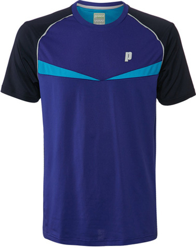Футболка для мальчика теннисная Prince Dart Panel Crew - royal blue