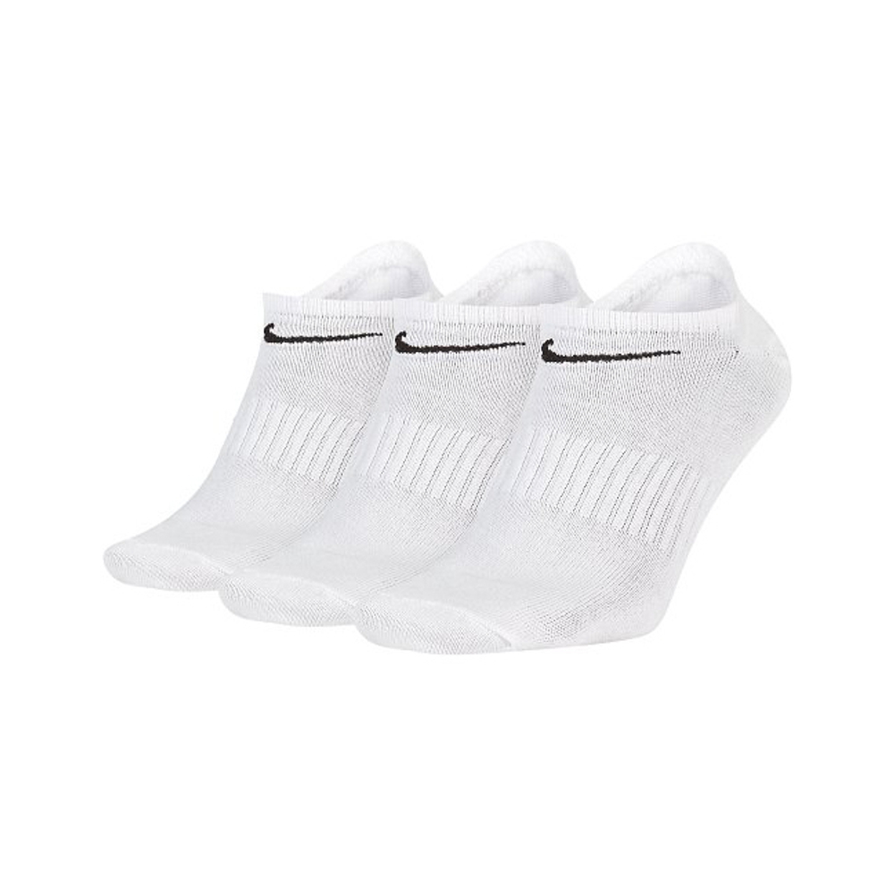 Носки Nike Everyday (короткие) 3 пары, бел.