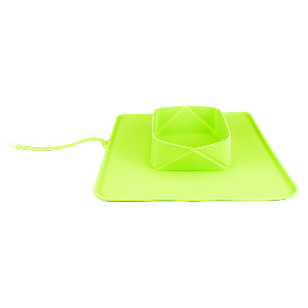 Миска SuperDesign дорожная, силиконовая, зеленая Миска SuperDesign дорожная, силиконовая, зеленая