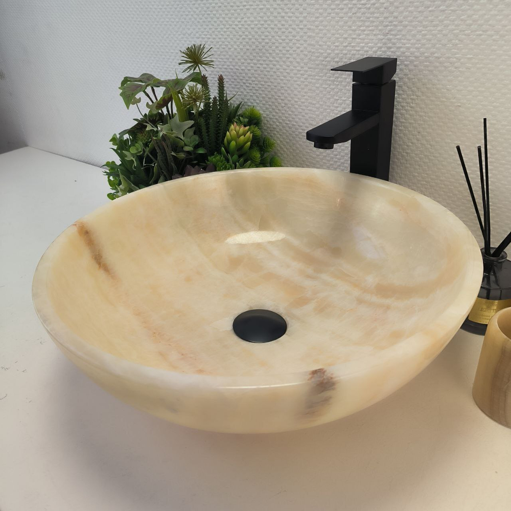 Раковина из оникса Bowl Yellow TinLip BO-62941 45*45*15 41