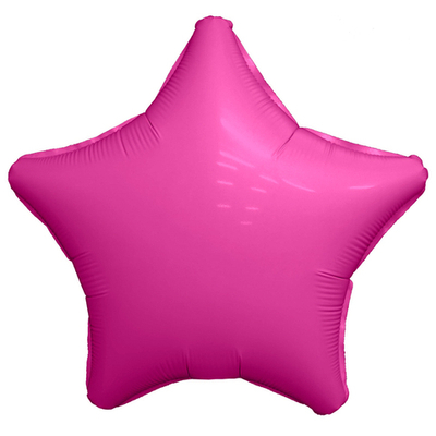 Р Звезда Мистик гранатовый, фольгированный шар 19"/48 см