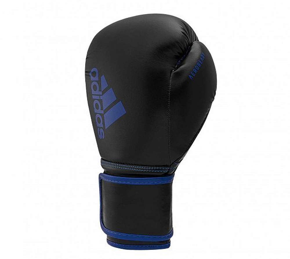 Перчатки боксерские Hybrid 80 черно-синие adiH80
