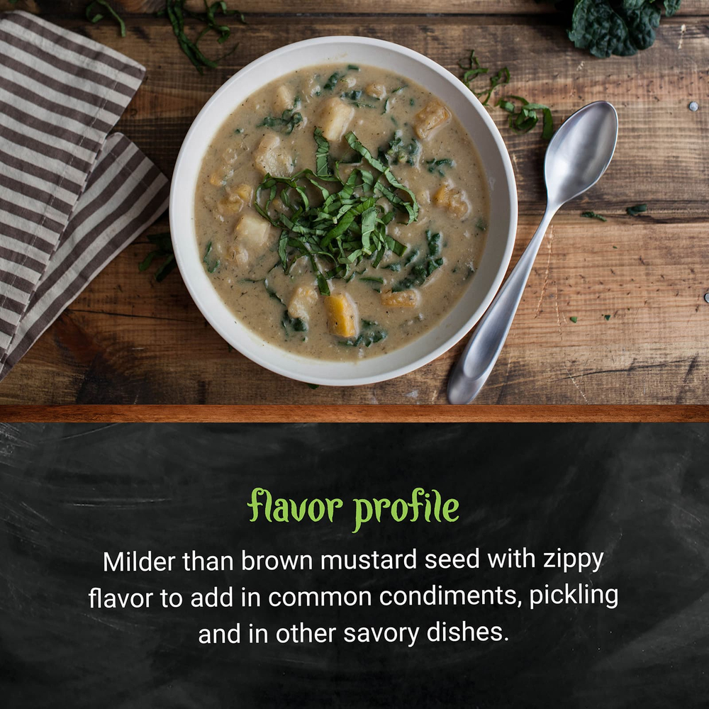 Frontier Co-op, Органические цельные семена желтой горчицы, 453 г (16 унций)