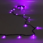 Гирлянда для дома «Кристаллы» 9,5 м 100 ламп LED черный пров.,8 реж.,IP-40, Фиолетовый (возможность соединения)
