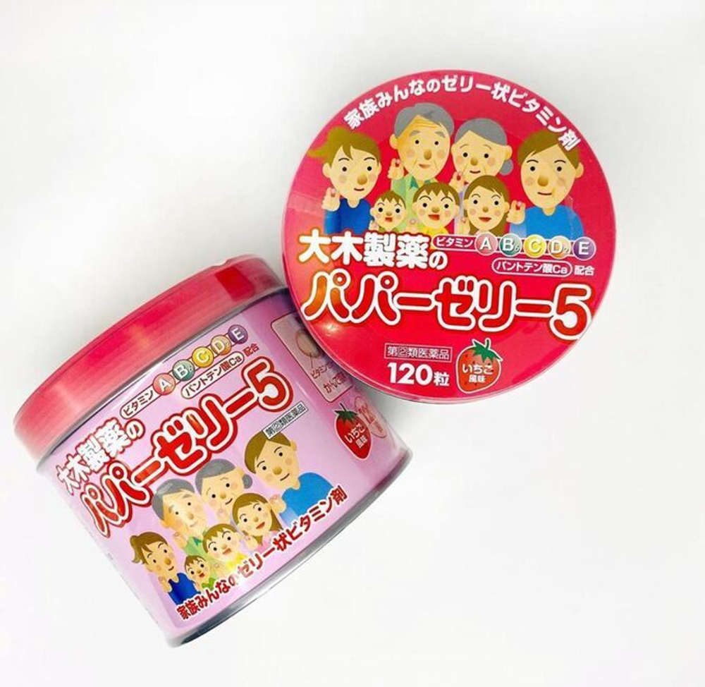 Детские витамины OHKI Papa jelly со вкусом клубники, 120 шт.