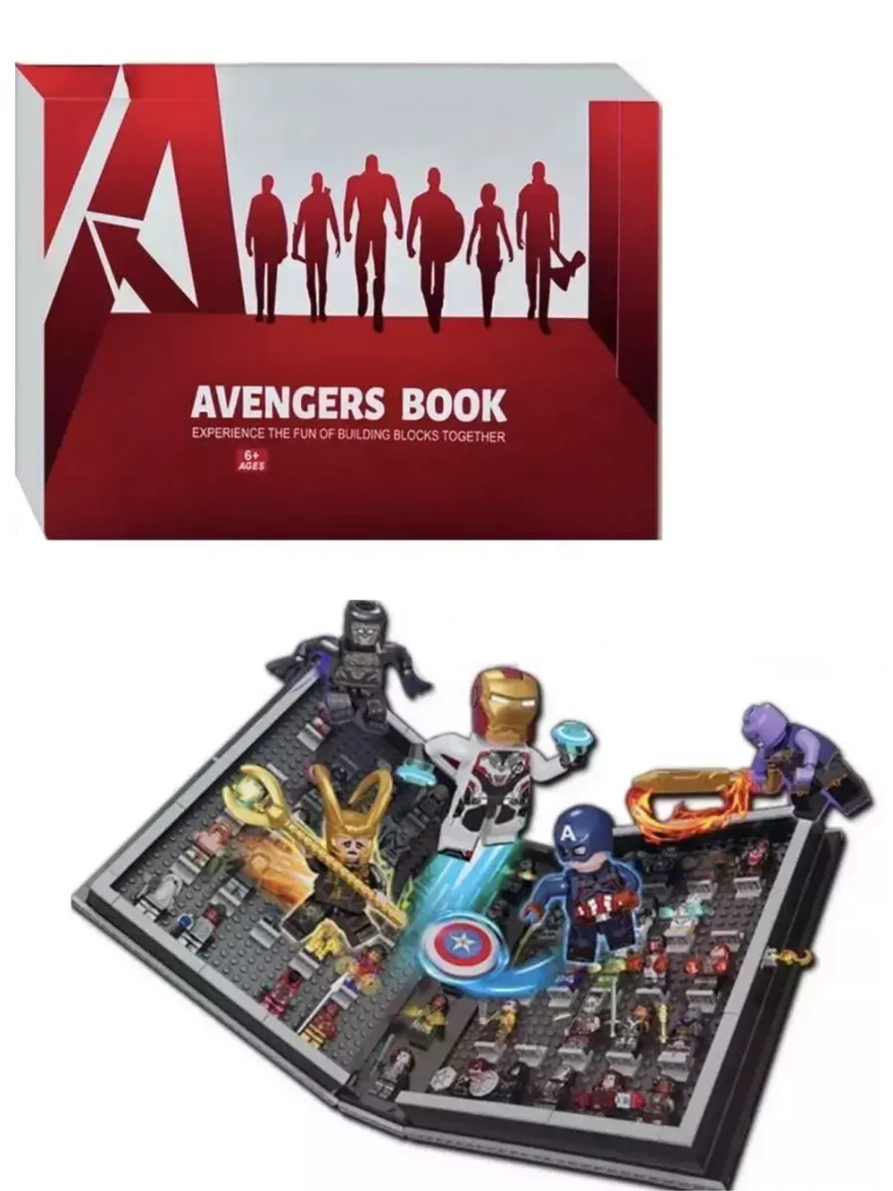 Конструктор Книга Мстителей 1696 деталей 3302