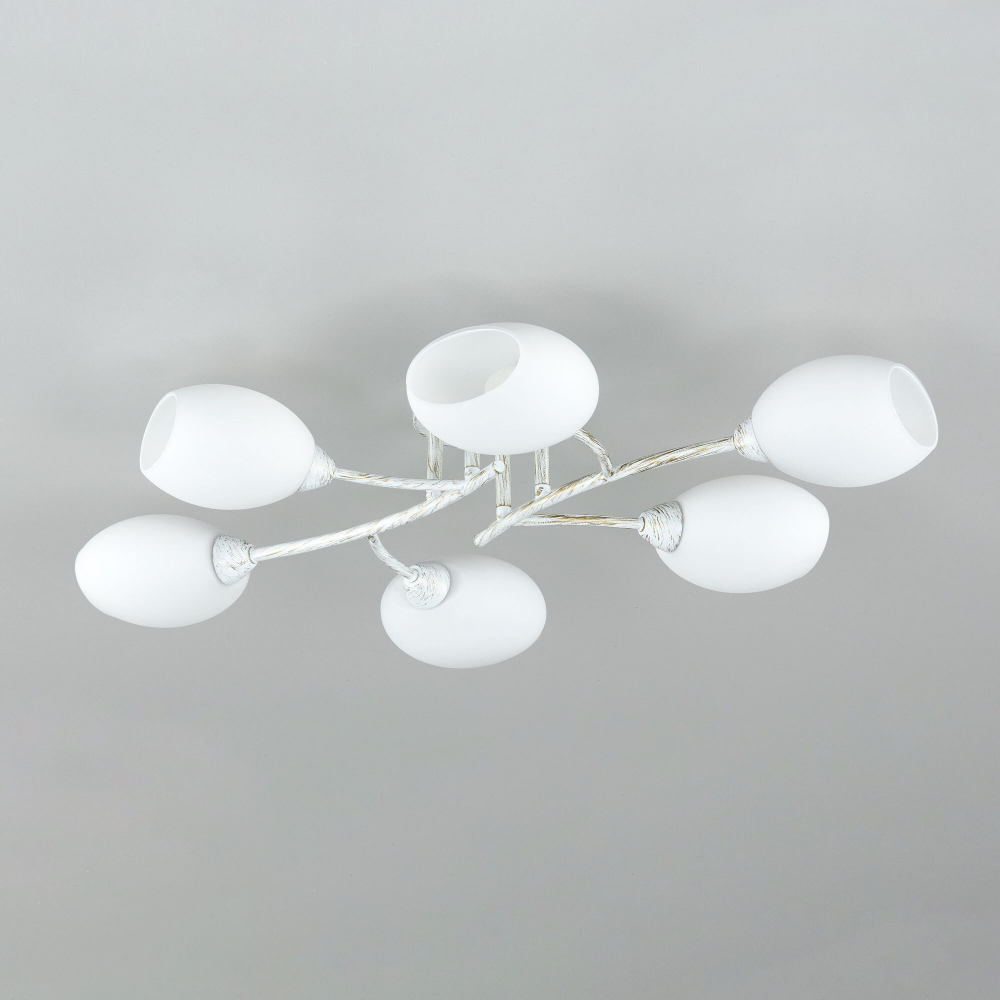 Citilux Флорида CL148160 Люстра потолочная Белая с патиной