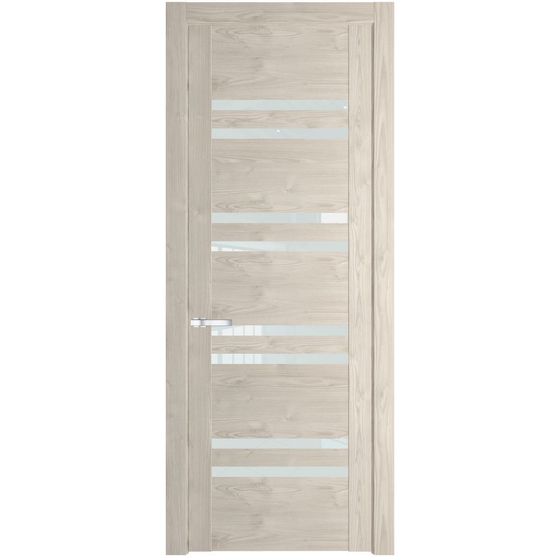 Межкомнатная дверь Profil Doors 1.6N каштан светлый стекло белый триплекс