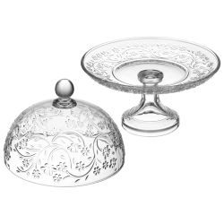 БЛЮДО СЕРВИРОВОЧНОЕ НА НОЖКЕ С КРЫШКОЙ "BLOSSOM" 19,5*21,5 СМ