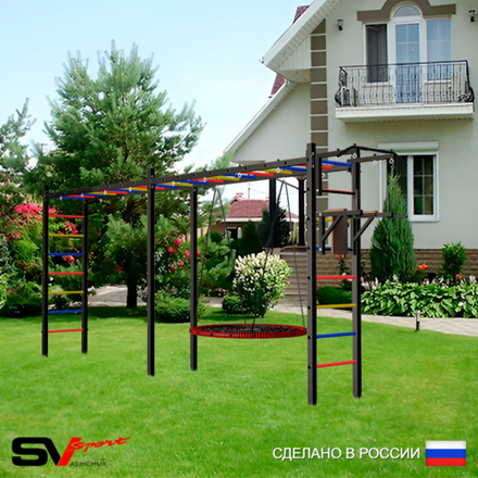 Уличная шведская стенка Sv Sport рукоход х 2 У52300.1 (Турник/Брусья/Гнездо 100см)