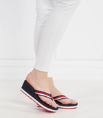 Вьетнамки CORPORATE WEDGE beach Tommy Hilfiger - темно-синий(FW0FW07987)