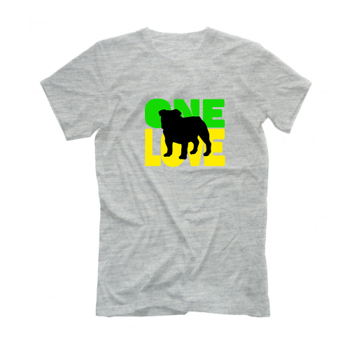 Футболка "Английский бульдог One LOVE"