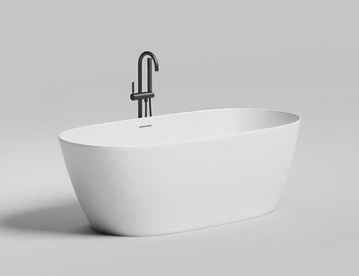 Ванна каменная отдельностоящая глянцевая 170x80 Salini SOFIA 102516GRF окрашена по RAL