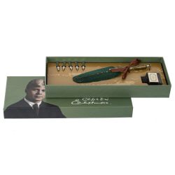 GAEM Набор подарочный: ручка перьевая, 5 наконечников, чернильница, L28 W11,5 H4 см