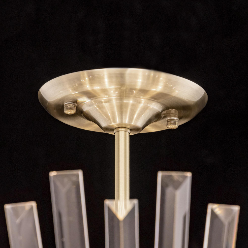 Citilux Вестерос CL307163 Люстра хрустальная потолочная Бронза