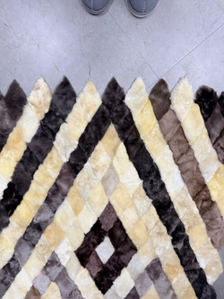 Покрывало меховое ковер из шкуры овчины