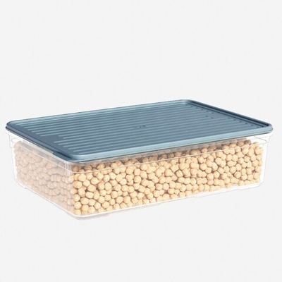 Лоток прозрачный с крышкой, цвет серый 3350 мл