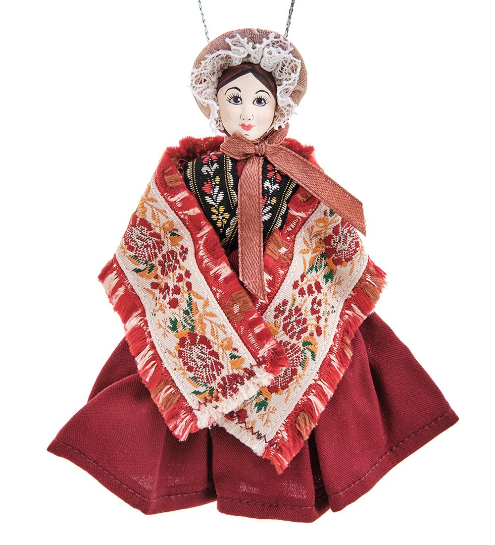 РусКукла RK-741 Кукла «Софья в капоре по мотивам кукол из коллекции А.Н.Бенуа»