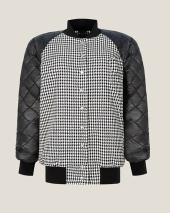 Бомбер "На стиле" в гусиной лапке