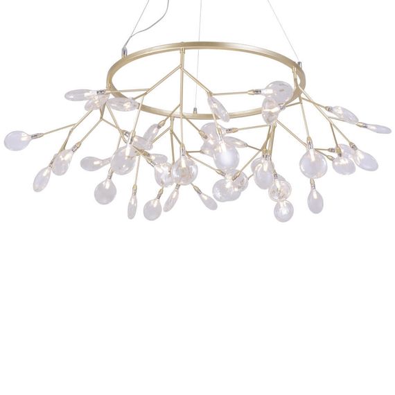 Подвесная люстра Crystal Lux Evita SP45 D Gold/Transparent