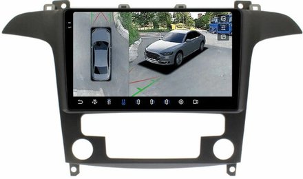 Магнитола для Ford S-Max, Galaxy 2 2006-2015 (климат) - FarCar BX3028M-360 на Android 13, 2K QLED, 6Гб+128Гб, CarPlay, 4G SIM-слот, 4 камеры в комплекте